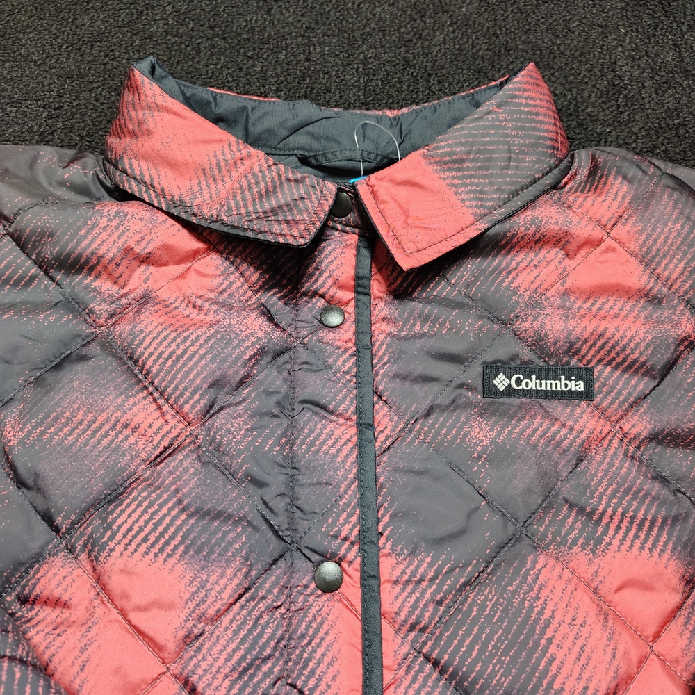 Columbia Buffalo Plaid Longhorn Ridge Reversible Jacket Shirt Women's XL New